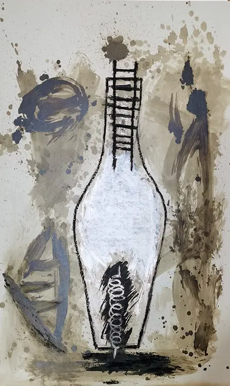 Olio su carta, cm. 100x150, 2020