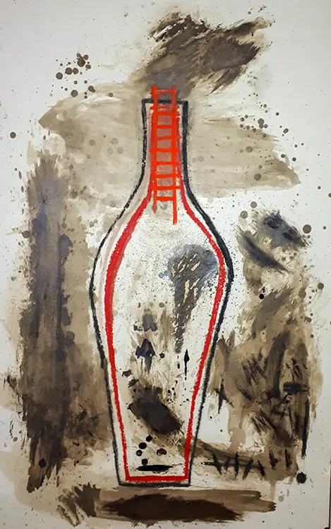 Olio su carta, cm. 100x150, 2020