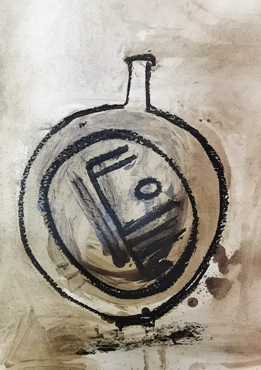 Olio su carta, cm. 100x150, 2020
