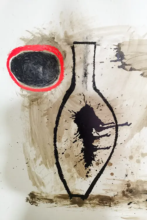 Olio su carta, cm. 100x150, 2020