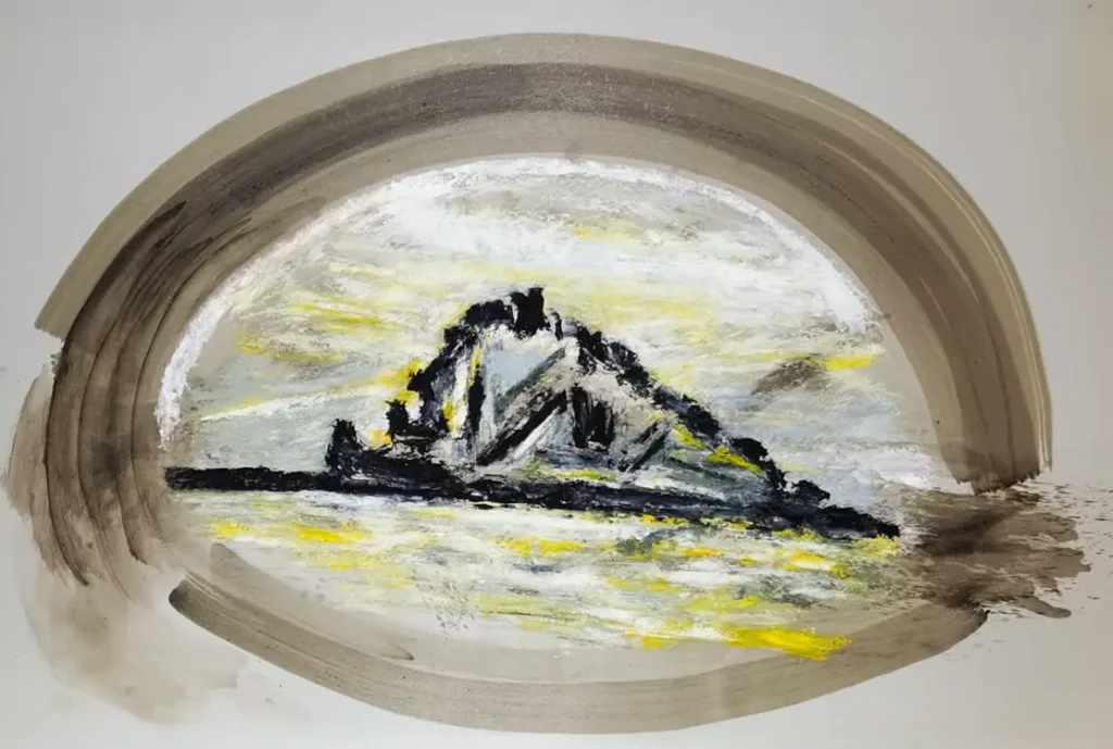Olio su carta, cm. 100x150, 2020