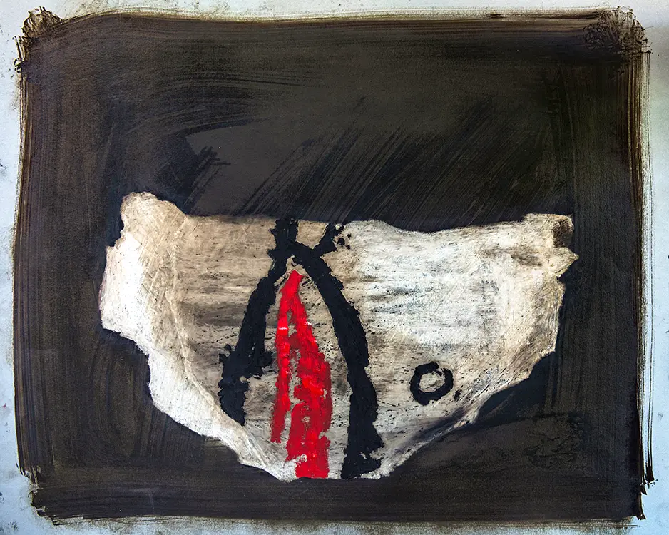Olio su carta, cm. 60x70, 2016