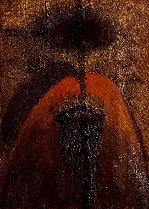 Senza titolo - tecnica mista su tela - cm 50x70 - 1988
