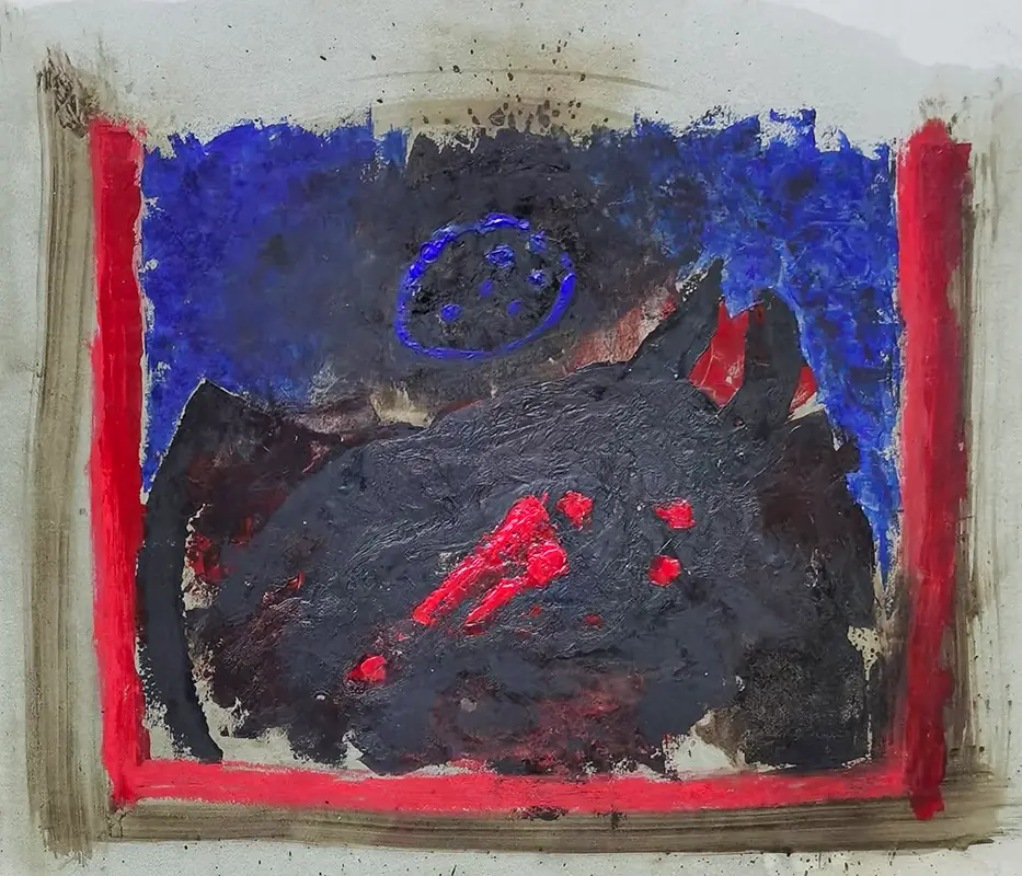 Olio su carta, cm. 60x70, 2016