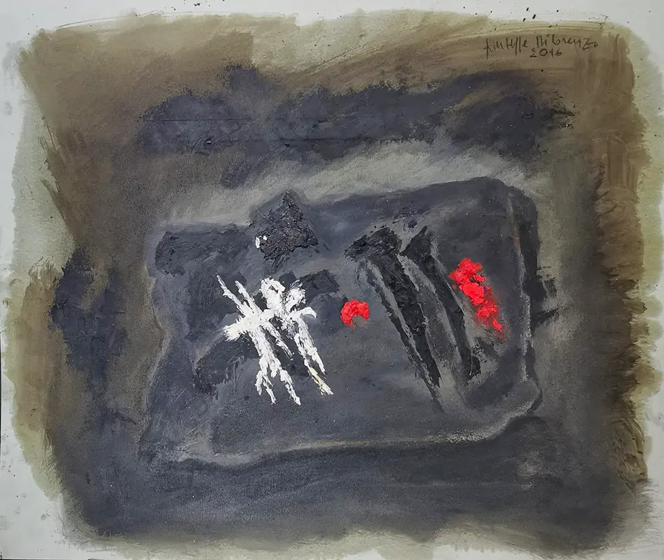 Olio su carta, cm. 60x70, 2016