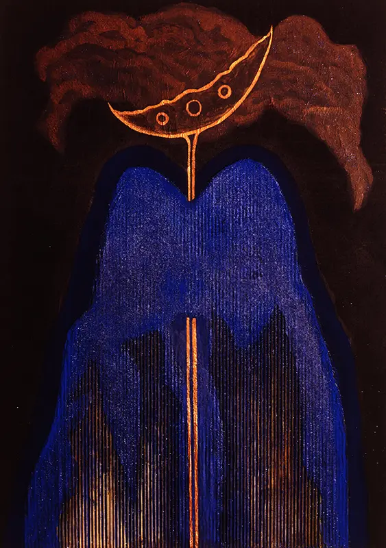 Senza titolo - tecnica mista su tela - cm 120x180 - 1991
