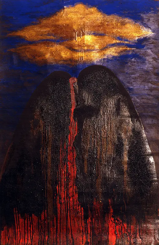 Vesuvio - tecnica mista su carta - cm. 120x160 - 1991
